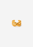 Organischer Statement Ring - gold