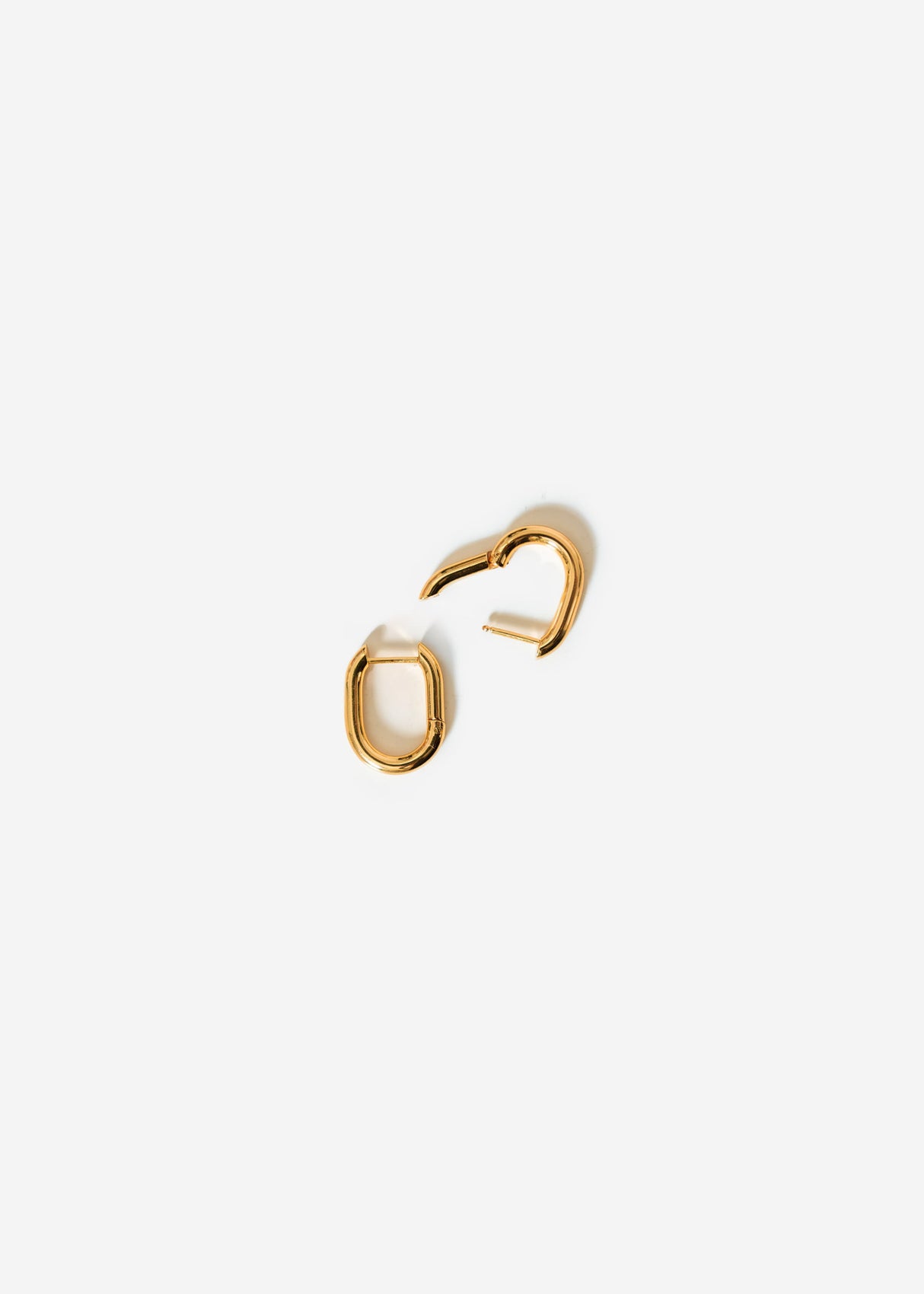 Ovale Ohrclips - gold