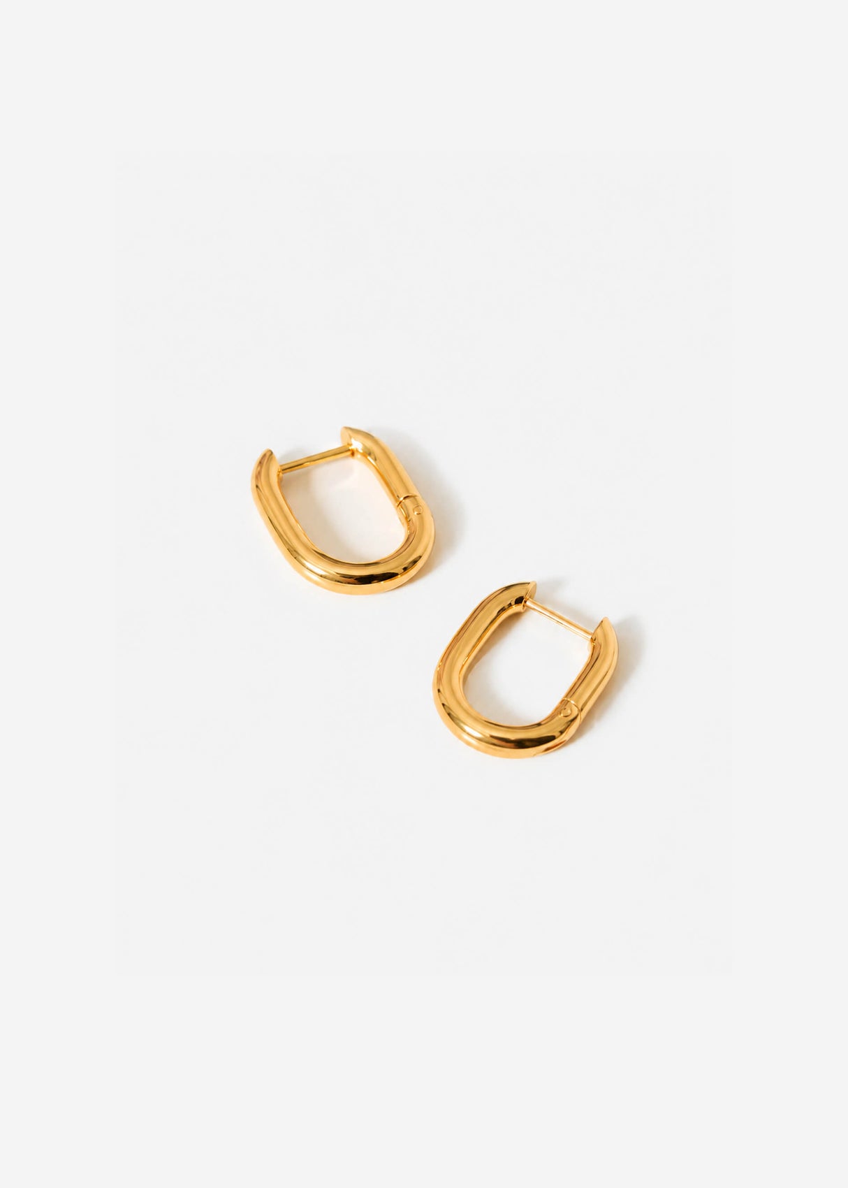 Kleine Ovale Ohrstecker - gold