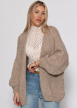 Oversized cardigan - beige
