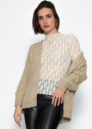 Oversize Cardigan - beige