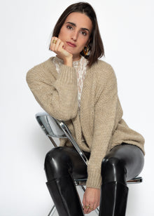 Oversize Cardigan - beige