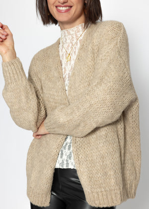 Oversize Cardigan - beige