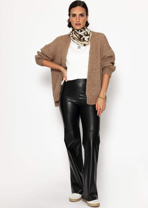 Oversized cardigan - brown