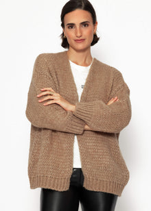 Oversized cardigan - brown