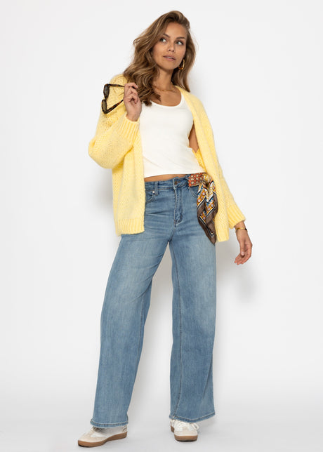 Oversized cardigan - butter yellow