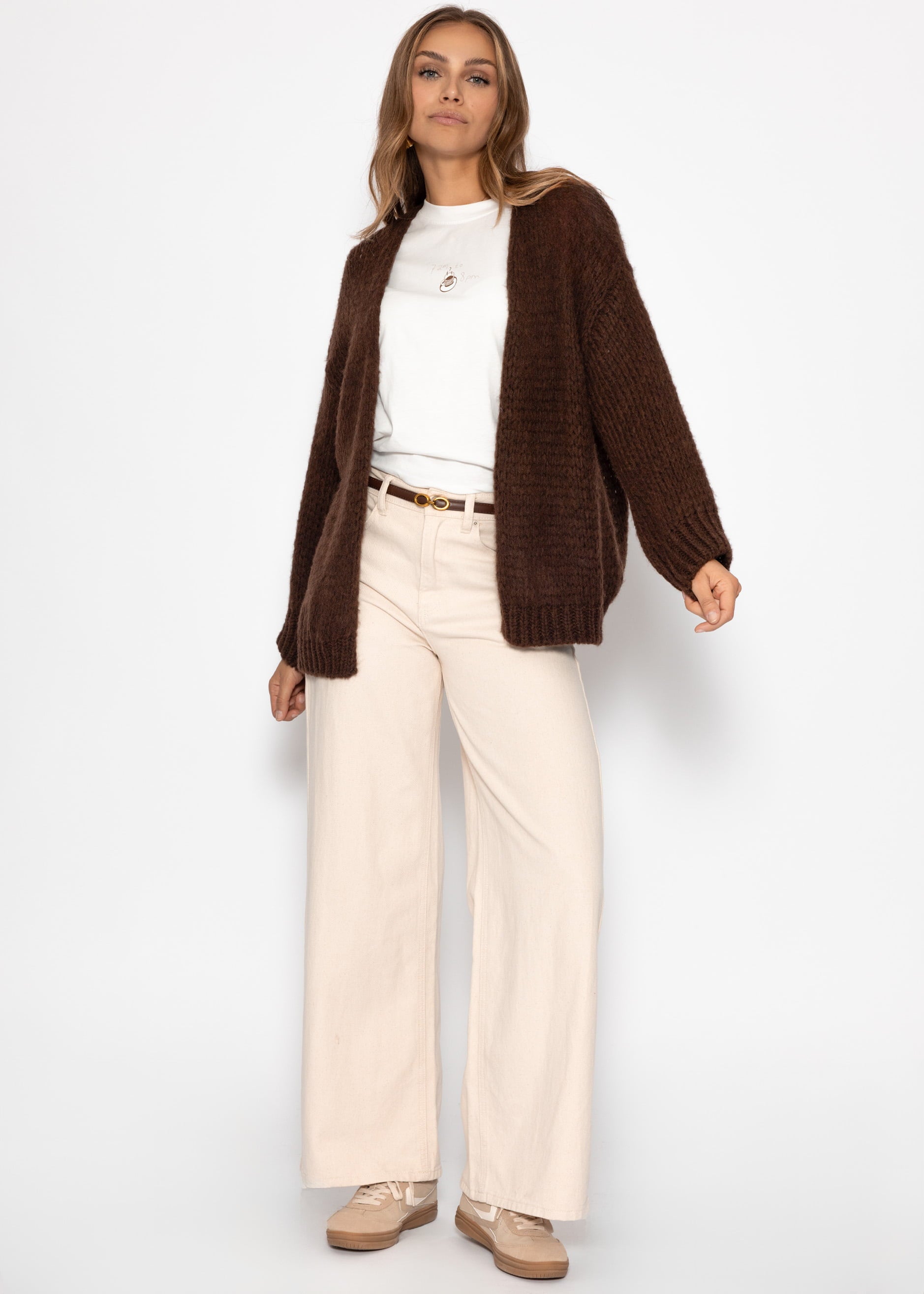 Oversize cardigan - dark brown – SASSYCLASSY
