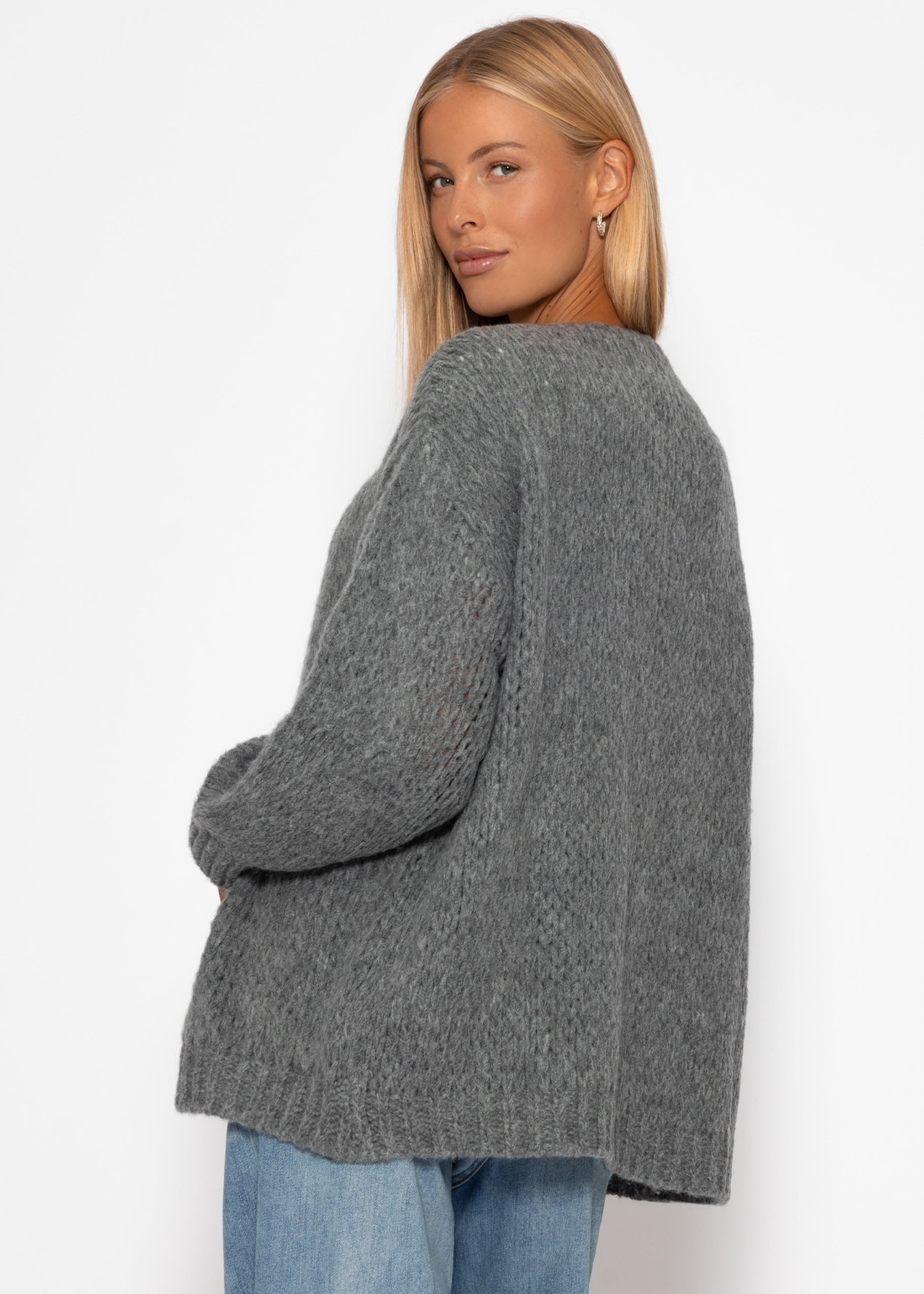 Oversize cardigan - dark gray – SASSYCLASSY