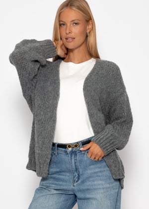 Oversize cardigan - dark gray