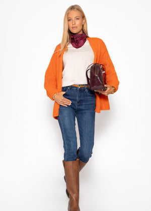 Oversized cardigan - orange