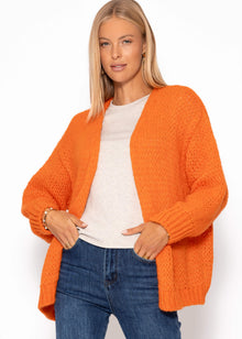 Oversized cardigan - orange