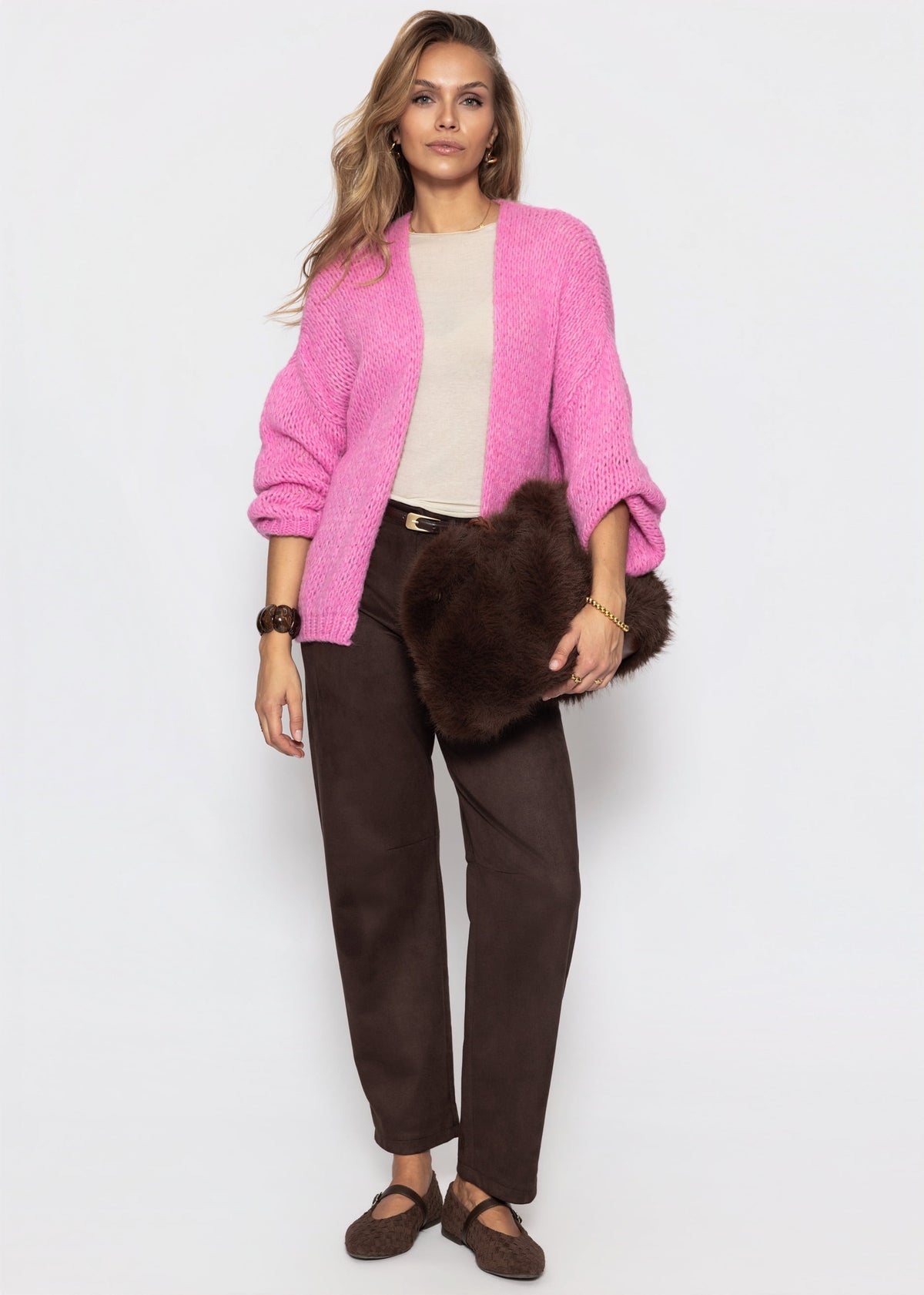 Oversize Cardigan - pink