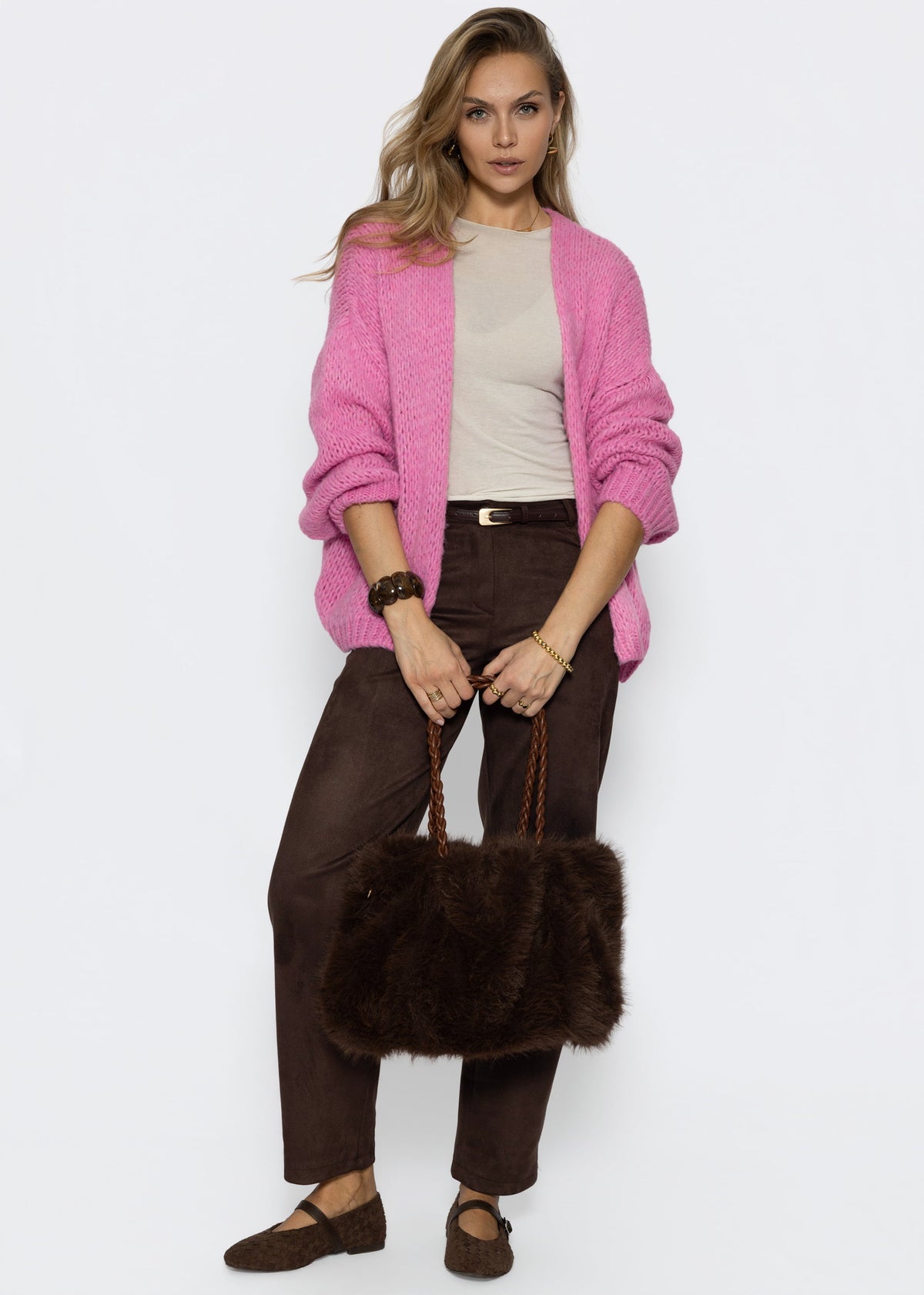 Oversize Cardigan - pink