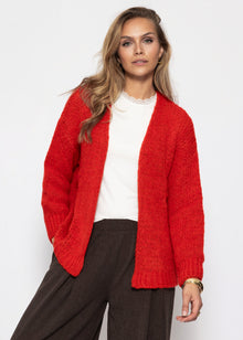 Oversize Cardigan - rot
