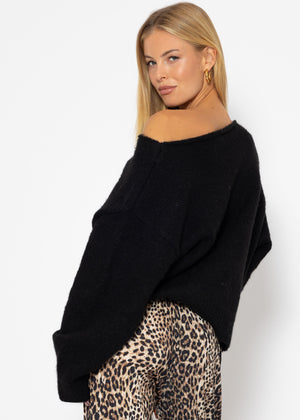 Oversized sweater - black