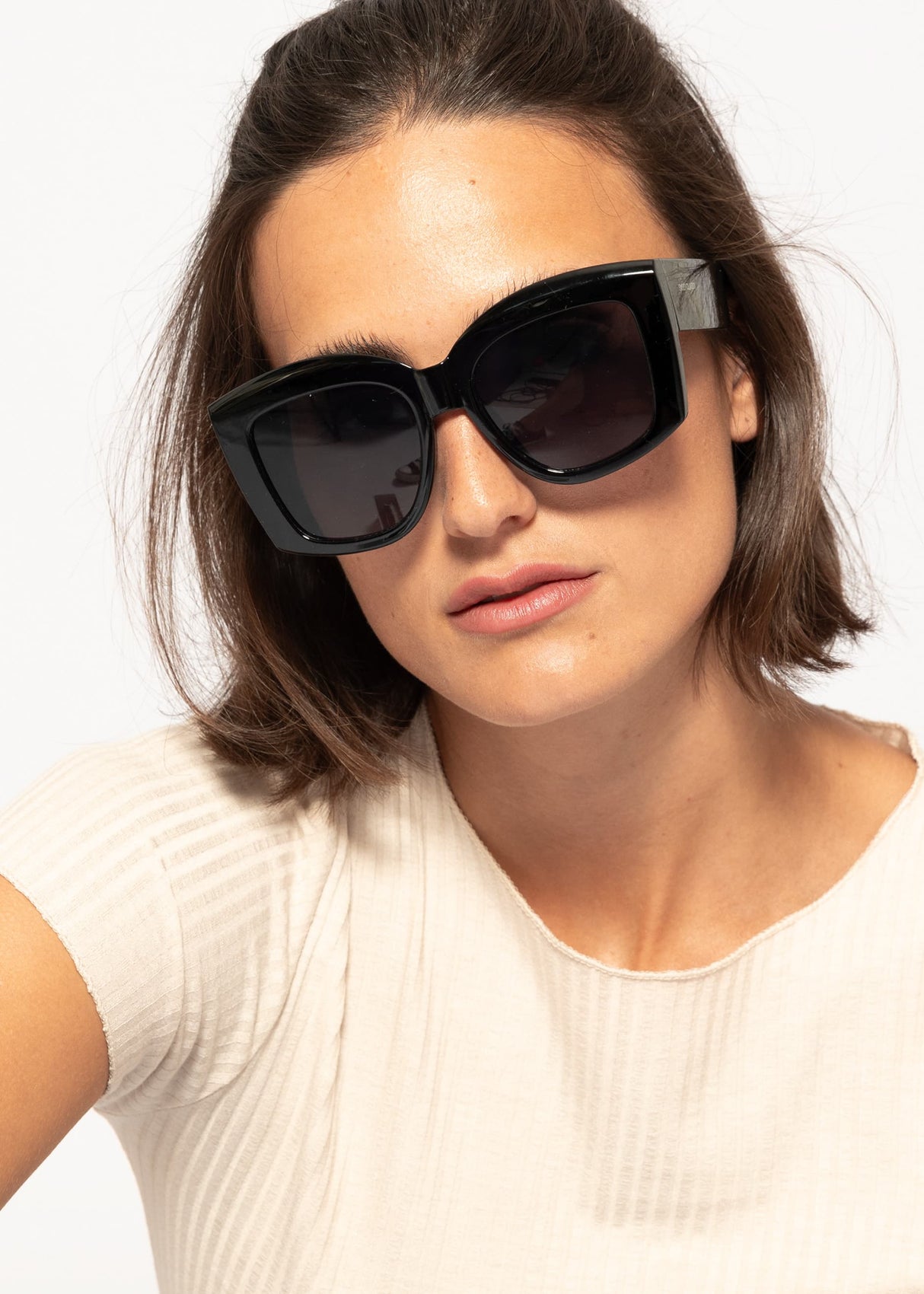 Oversized sunglasses - black