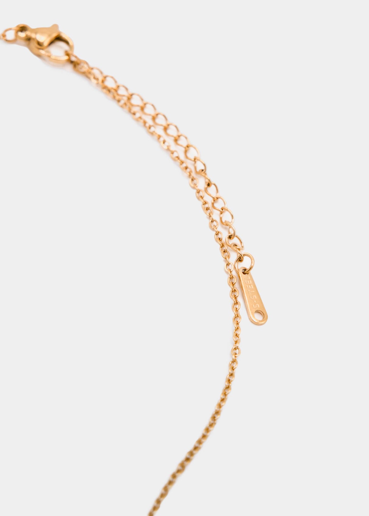 Plate necklace - gold