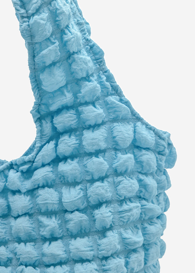 Puffer Shopper - light blue