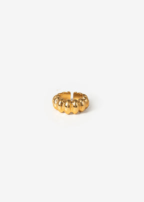 Ring mit gewölbter Form - gold