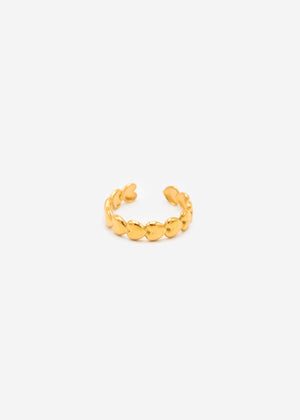 Ring mit Herzen - gold