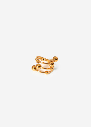Ring mit Kugeln - gold