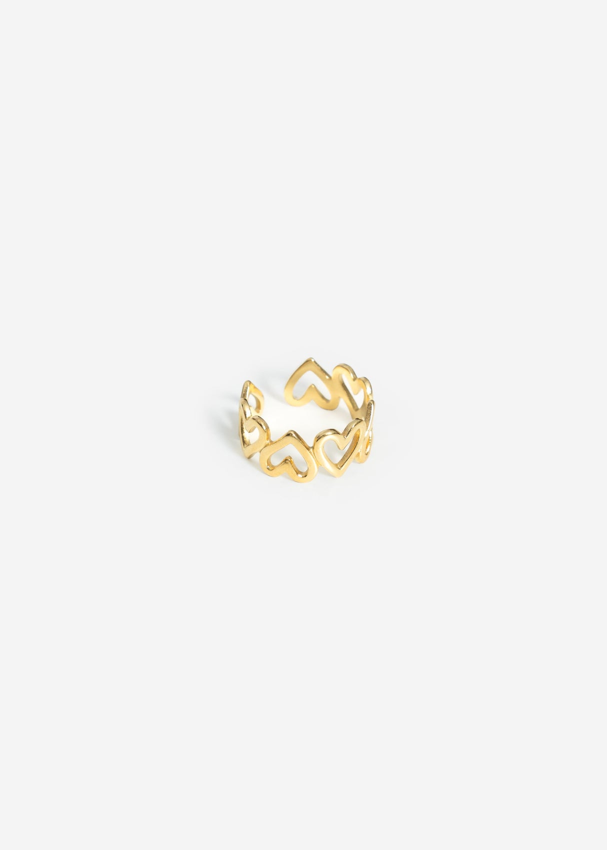 Ring mit vielen Herzen - gold