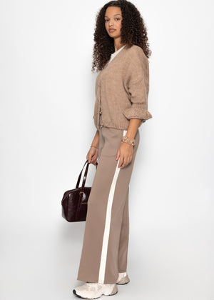 Rundhals T-Shirt - hellbeige