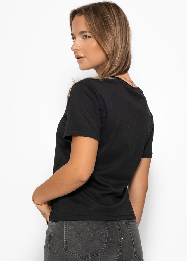 Crew neck T-shirt - black