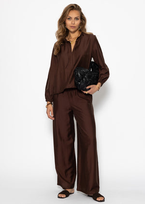 Slip blouse - brown