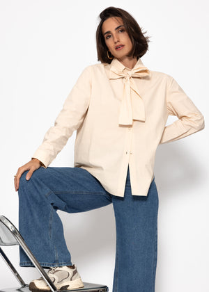 Flared blouse - butter yellow