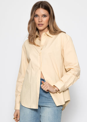 Flared blouse - butter yellow