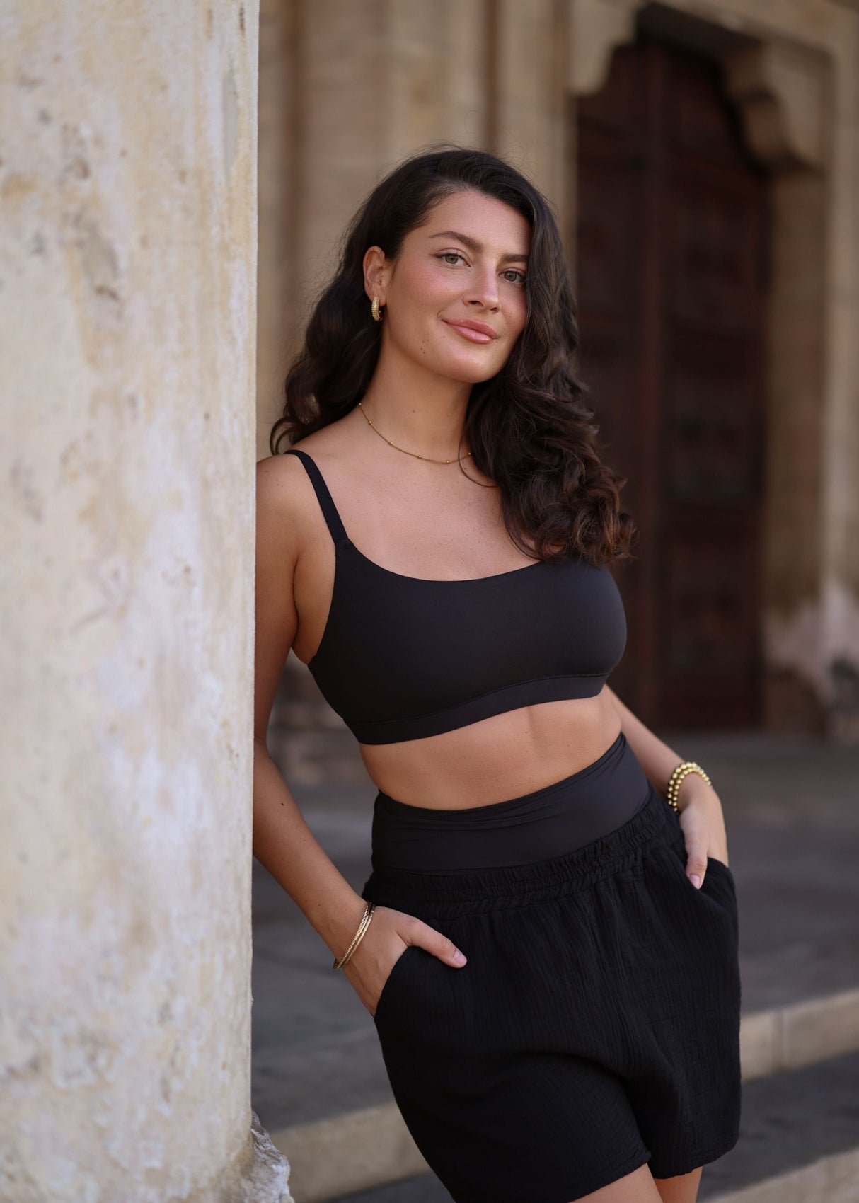 Sculpting Shapewear Pants mit String - schwarz