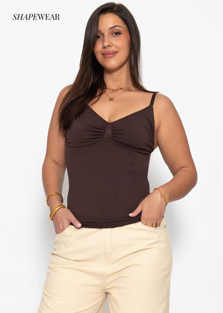 Sculpting Shapewear Top - braun by SASSYCLASSY