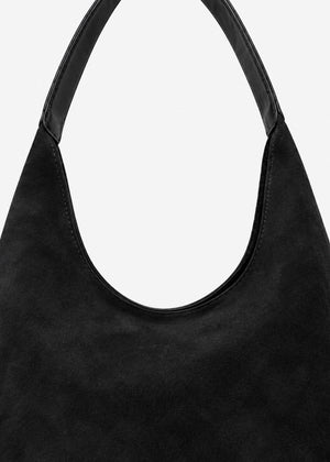 Shopper in Wildleder-Optik - schwarz
