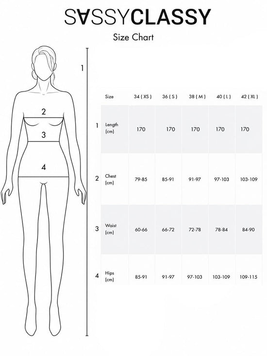 sassyclassy size chart