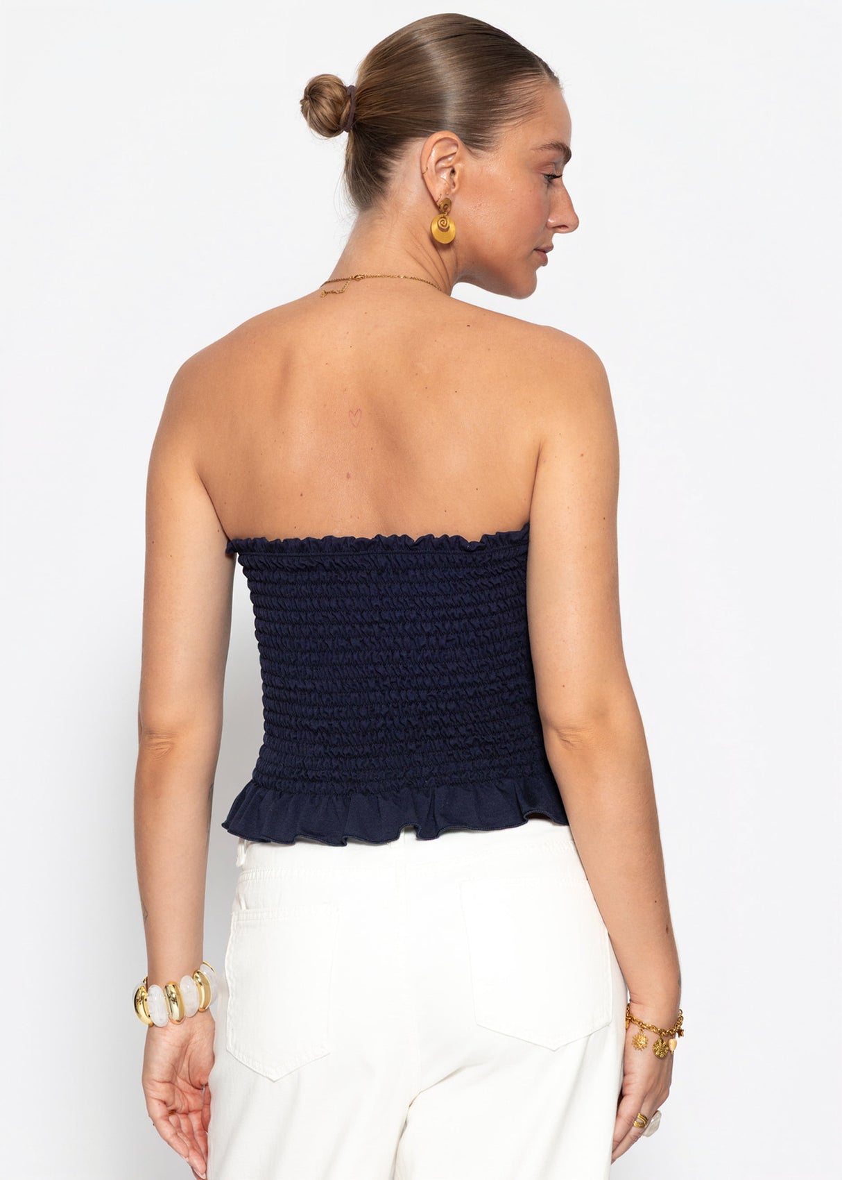 Smok Bandeau-Top - dunkelblau