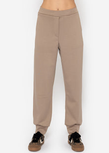 Soft jogging pants - taupe