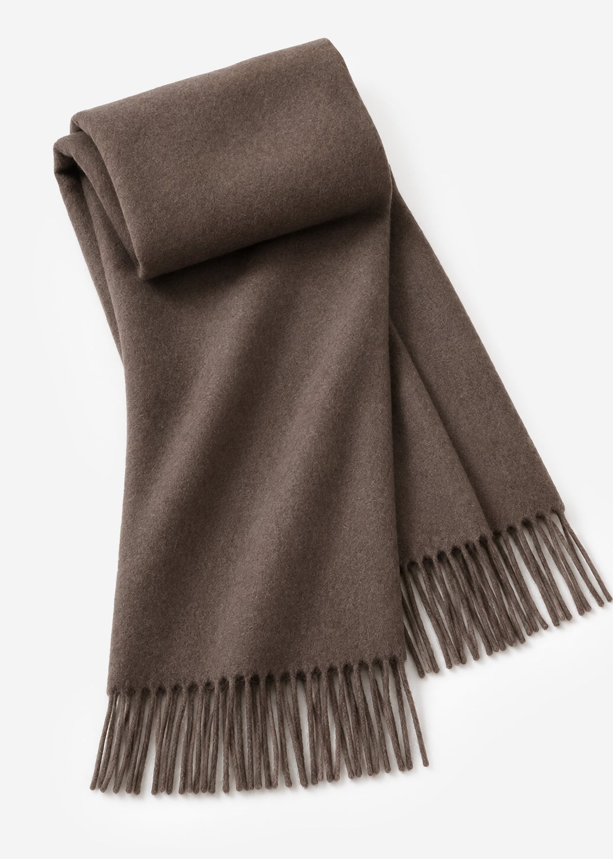 Softer Schal mit Kaschmir - dunkelbraun
