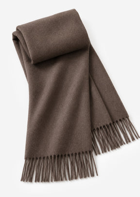 Softer Schal mit Kaschmir - dunkelbraun