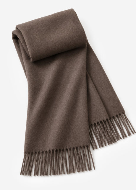 Softer Schal mit Kaschmir - dunkelbraun