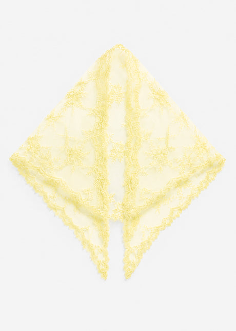 Spitzen-Tuch - buttergelb by SASSYCLASSY