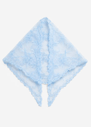 Spitzen-Tuch - blau