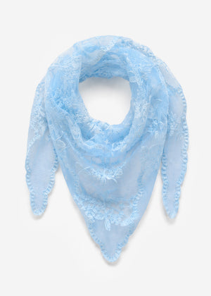 Spitzen-Tuch - blau