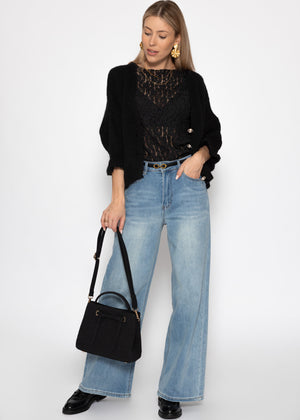 Lace top - black