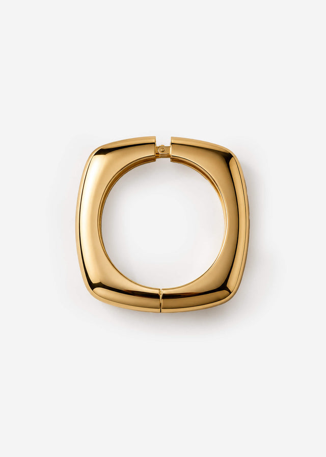 Square bangle - gold