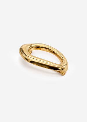 Statement Brosche in minimalistischem Design - gold