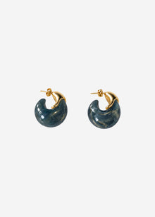 Statement Creolen - gold-blau