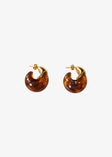 Statement Creolen - gold-braun