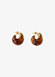 Statement Creolen - gold-braun