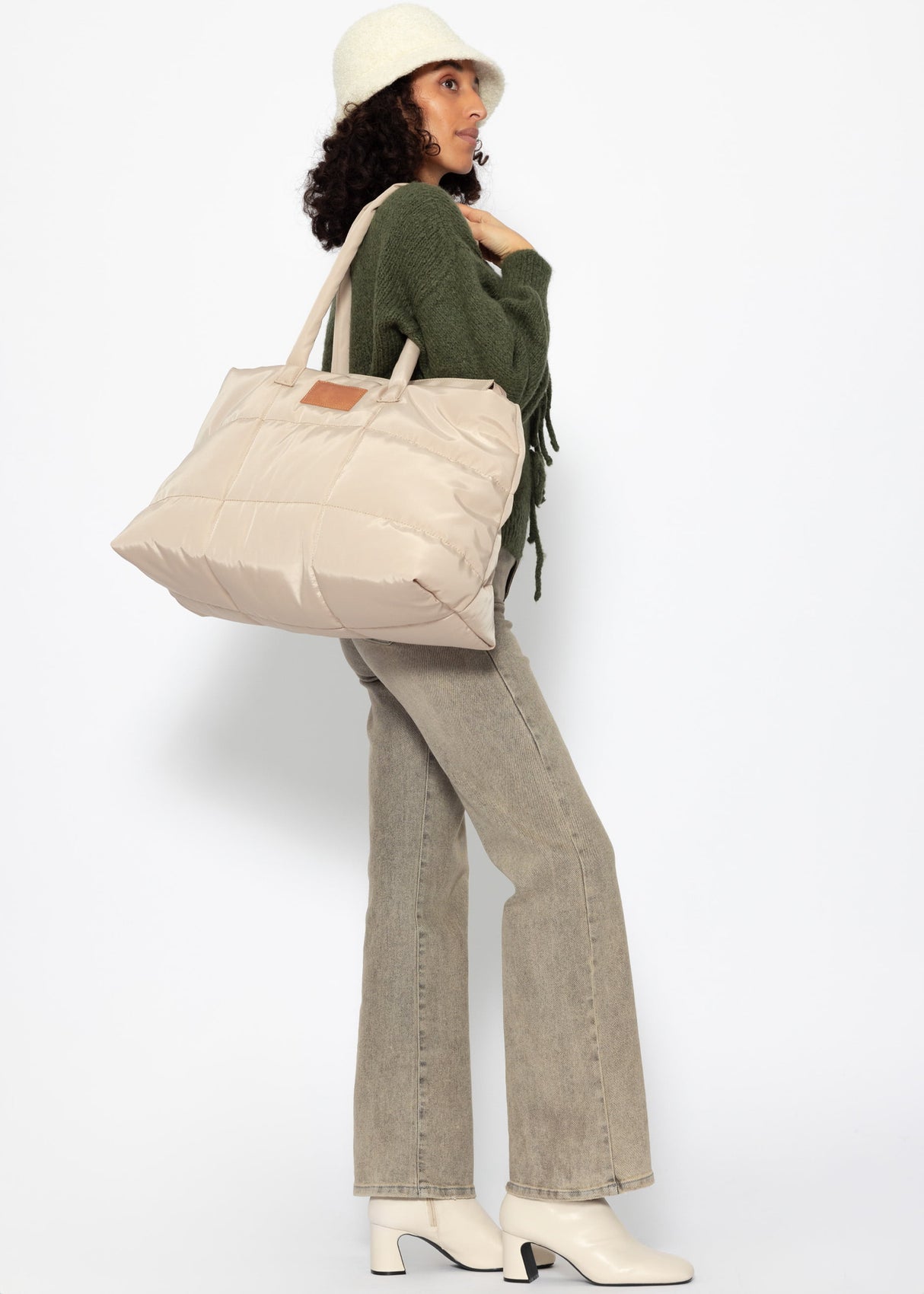 Straight-leg jeans - greige